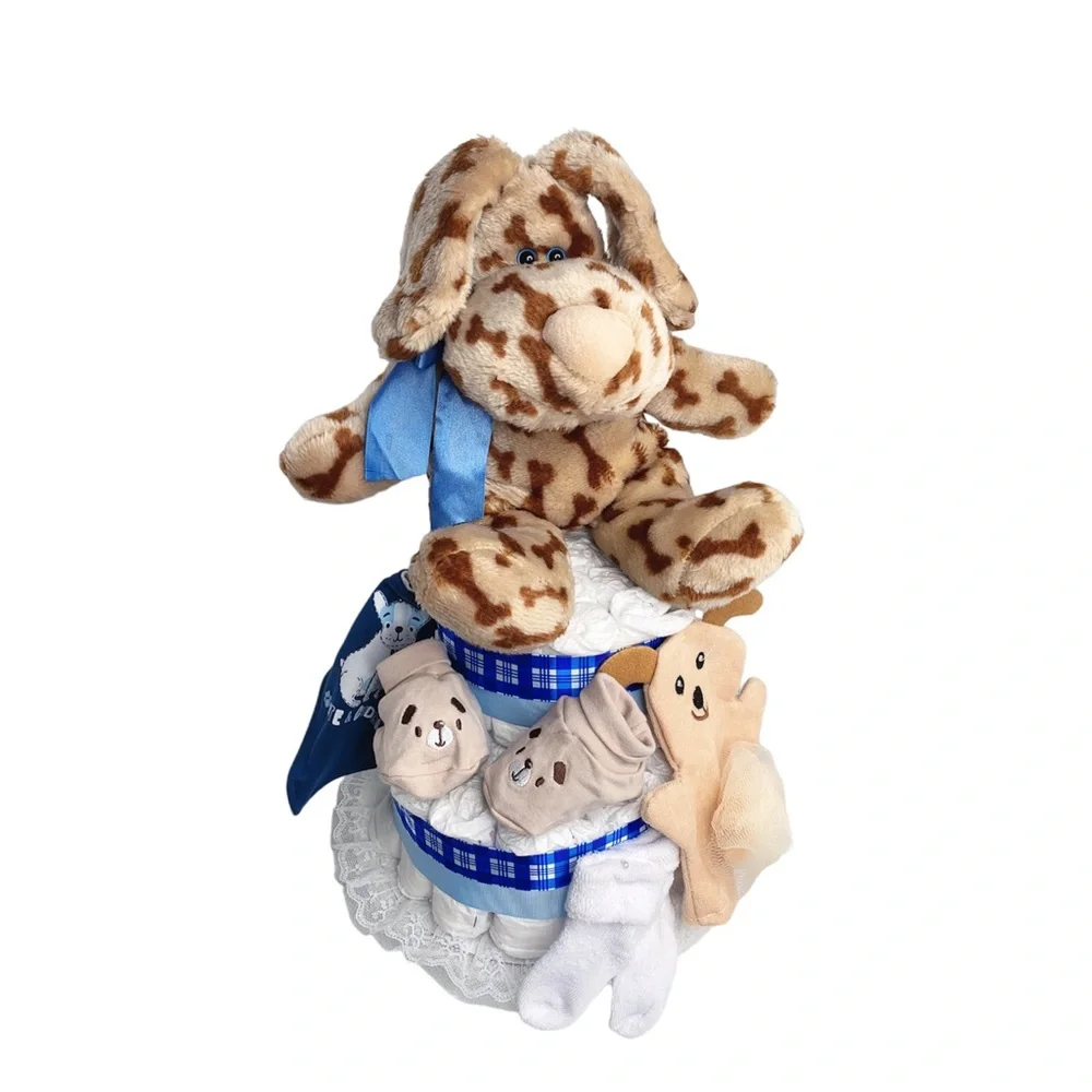 Puppy Diaper Cake, Doggy Diaper Cake